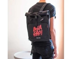 Erik Backpack maišas Popierius namas juoda