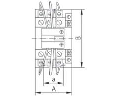 Erko Kondensatorius jungiamasis strypas 125A 690V SLK _ 3SC19-125