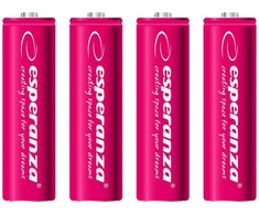 Esperanza Raudona baterija AA / R6 2000mAh 4 vnt.