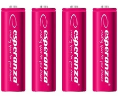 Esperanza Raudona baterija AA / R6 2000mAh 4 vnt.