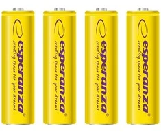 Esperanza Geltona AA / R6 2000mAh Baterija 4 vnt.