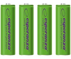 Esperanza Žalia baterija AA / R6 2000mAh 4 vnt.