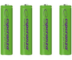 Esperanza Baterija AAA / R03 1000mAh 4 vnt.