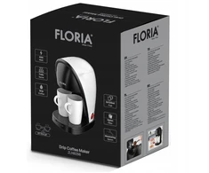Kavos aparatas Floria ZLN 9298 kavos virimo aparatas 450 W neilona filtras mērkarote 2 komplektā iekļautas tasītes b ZLN 9298 ()