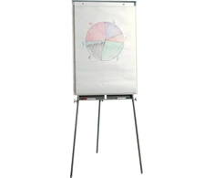 Esselte Economy trikojis molbertas melaminas, vertikaliai, melaminas, sidabrinis, baltas, 705 mm, 45 mm, 1015 mm (ESS500910)