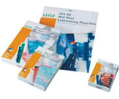 Esselte LEITZ BOX 100 PLASTIC POCKETS 125micron A4 (33808)