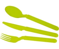 Style Cutlery set (fork, peilis, spoon) Trippy žalias