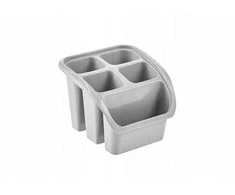 Keeeper Stalo įrankių padėklas Pino 16x16x12cm pilkas 4052396081947
