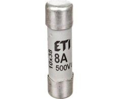 ETI 10X38 GG 8A CILINDRINIS ATLĖVIMO SAUGIKLIO ĮDĖLIS 500V AC C - 002620006