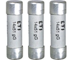 ETI 3x balionų saugiklis CH14 gG 14x51mm 40A 500V (BE409 * 3)