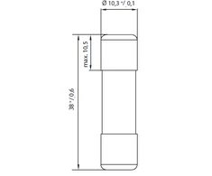 Eti-Polam cilindrinis saugiklis CH10x38 13A PV 10x38mm 002625137