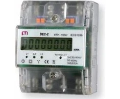 Eti-Polam 3 fazės elektros skaitiklis 3 x 63A 3 x 230 / 400V AC + N IP20 DEC2 (004804051)