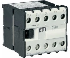Eti-Polam Miniatiūrinis kontaktorius 7A 3P 400V AC 1Z 0R CE07.10-400V-50/60Hz 004641024