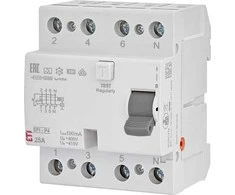 ETI EFI-P4 A 25/0.1 DIFFERENCINĖS SROVĖS JUNGIKLIS.