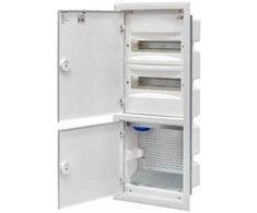 Eti Polam 001101370 Hibridinis skirstomasis skydas 2x12, įleidžiamas, baltos metalinės durys / IP40 400V AC / ERP12-4-2V MEDIA 001101370