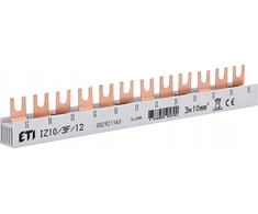 Eti Polam 002921140 Šakės šyna 3P 63A 10mm2 (12 modulių) IZ10/3F/12 002921140