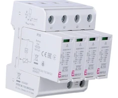 Eti-Polam viršįtampio ribotuvai B + C + D 1 + 2 + 3 tipas 4P ETITEC ML T123 300 / 12.5 4 + 0 002440667