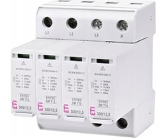 Eti-Polam Viršįtampių iškroviklis T1 + T2 (B, C) ETITEC SM T12 300/12.5 4+0 002440546