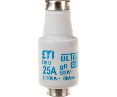 „Eti-Polam“ saugiklis 25A DII gR 500V DIIUQ25A E27 (004322007)