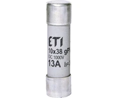 Eti-Polam Saugiklio įdėklas cilindrinis PV 10x38mm 13A gPV 1000V DC CH10 002625078