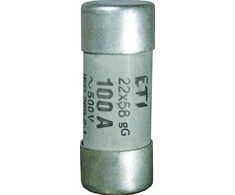 Eti-Polam Cilindro saugiklis CH22P 22x58 aM 125A / 400V (006711054)