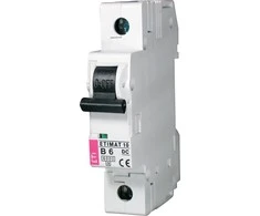 Eti Polam 002127712 Grandinės pertraukiklis 1P B 6A 6kA DC ETIMAT10 002127712