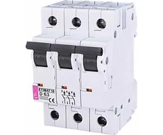 „Eti-Polam“ grandinės pertraukiklis 3P D 63A 6 kA AC ETIMAT10 (002155722)