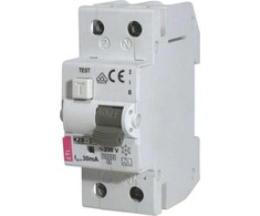 Eti Polam 002173121 Liekamosios srovės pertraukiklis 2P 6A C 0,03A tipas AC KZS-2M 002173121