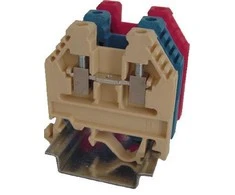 Eti Polam 003901000 Srieginė bėgelio jungtis 2,5 mm2 smėlio spalvos VS 2,5 PA 003901000