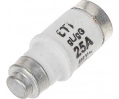LYDŽIŲJŲ SAUGIKLIŲ ĮDĖKLAS ETI-D02/25A 25 A 400 V gL/gG E18 ETI
