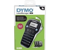 Etikečių spausdintuvas Dymo DYMO LabelManager 160 Starter Set m. 3 D1-Bänder 12mm Qwertz