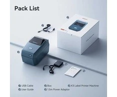Niimbot Etikečių spausdintuvas K3 Smart, mėlynas + ritinėlis etikečių 230 vnt