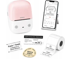 Etikečių spausdintuvas Niimbot spausdintuvas termiczna etikečių samoprzylepnych B2 Niimbot 203 DPI Bluetooth USB