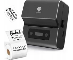 Etikečių spausdintuvas Phomemo Phomemo spausdintuvas Termiczna Etykiet Bluetooth Ios Android Printmaster / M221 / Juodas