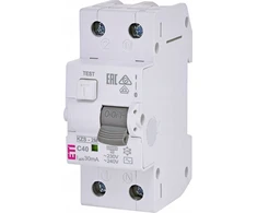 Etipo RCD su apsauga nuo viršsrovių ETI Polam 002173128 KZS-2M AC C40/0.03/10kA