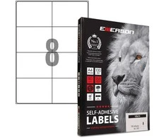 Emerson A4 formato etiketės 105x74 mm baltos (100)