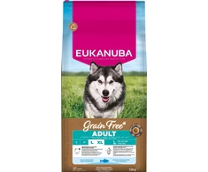 Šunų maistas - EUKANUBA Be grūdų suaugusiems dideliems jūrų žuvims 12kg, be glitimo