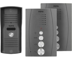 INTERPHONE 'EURA' ADP-51A3 'DIFESA' - 1 šeima, 2 unifonai, domofonas, grafitas