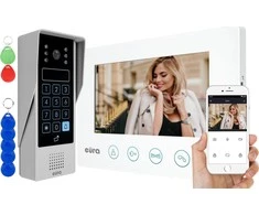 VIDEO DOORPHONE EURA VDP-90A3 DELTA + baltas TUYA monitorius