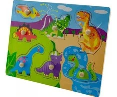 EURObaby ZAB Dėlionė 30X22 DINOZAURAI