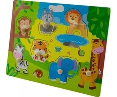EURObaby ZAB Dėlionė 30X22 SAFARI