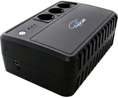 EUROCASE UPS EA200PRO + 600VA gryna sinusinė banga (3x zásuvka)