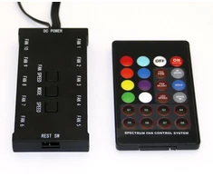 EUROCASE valdiklis + nuotolinio valdymo pultas RGB ventiliatoriui (visos spalvos)