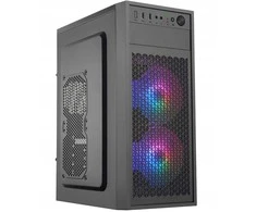 EUROCASE skříň ML N6-530B, ATX, 2x USB-A, 1x USB-C, 2x 120mm ARGB Fan, juoda