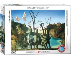 Eurographics Dėlionė 1000 vnt. - Salvadoras Dali: Gulbės, atspindinčios dramblius