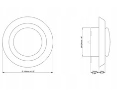 Difuzorius EUROPLAST VDA125, D125