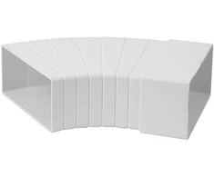 Ventiliacijos alkūnė EUROPLAST KLH15-60 110 x 55mm 15–60°
