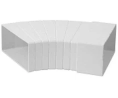 Ventiliacijos alkūnė EUROPLAST KLH15-60 110 x 55mm 15–60°