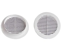 Plast. ventiliacijos grotelės EUROPLAST VR100, D100, baltos