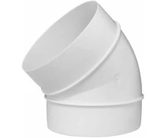 Ventiliacijos alkūnė EUROPLAST AL100-45, D100 45°